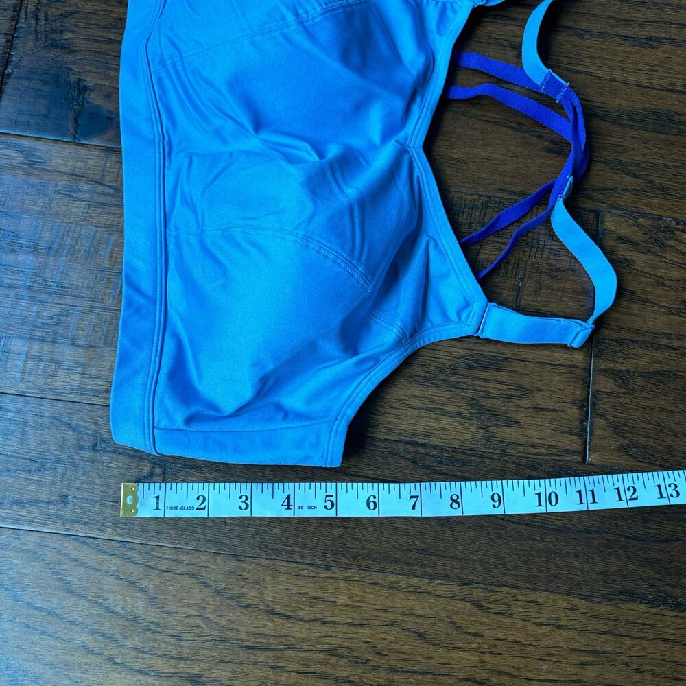 LIVI by Lane Bryant Racerback Padded Bra Blue Sz 42D - Picture 7 of 9